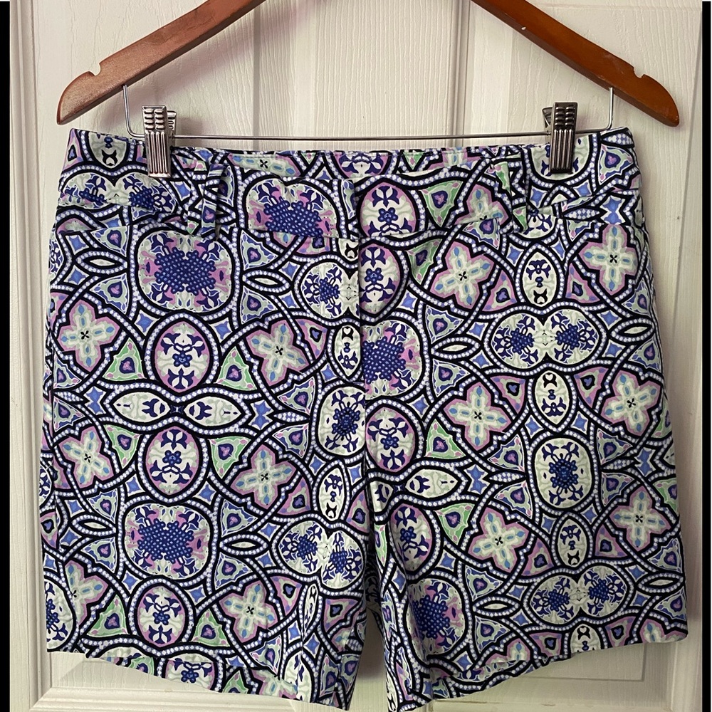 Talbots Cotton Geo Shorts size 10